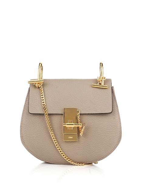 chloe drew small leather cross body bag|Mini Drew cross.